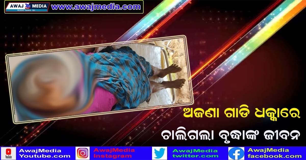 ଅଜଣା ଗାଡ଼ି ଧକ୍କାରେ ବୃଦ୍ଧାଙ୍କ ମୃତ୍ୟୁ  !!!