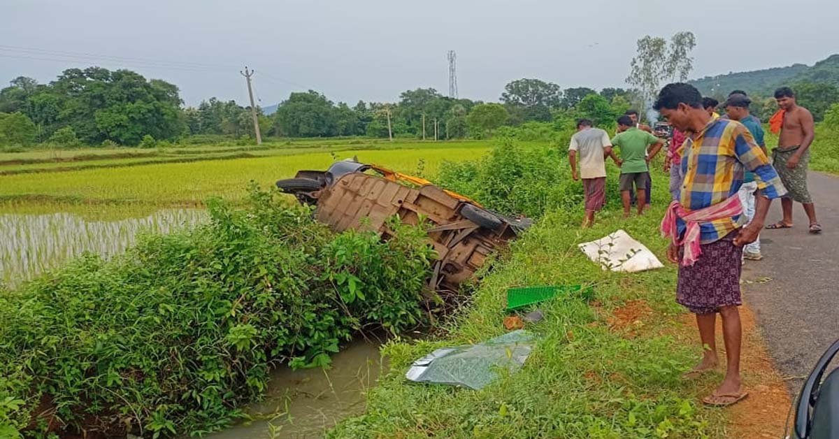 ବାଣପୁର ମା’ ବିରିଜାଈ ମନ୍ଦିର ଦର୍ଶନ କରି ଫେରିବା ବେଳେ ଅଟୋ ଲେଉଟି ଏକାଧିକ ଗୁରୁତର !!!