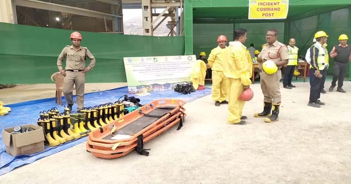 ରାସାୟନିକ ବିପର୍ଯ୍ୟୟ ର ମୁକାବିଲା ନିମନ୍ତେ ରାଜ୍ୟସ୍ତରୀୟ ମକ୍ ଡ୍ରିଲ ଅନୁଷ୍ଠିତ !!!