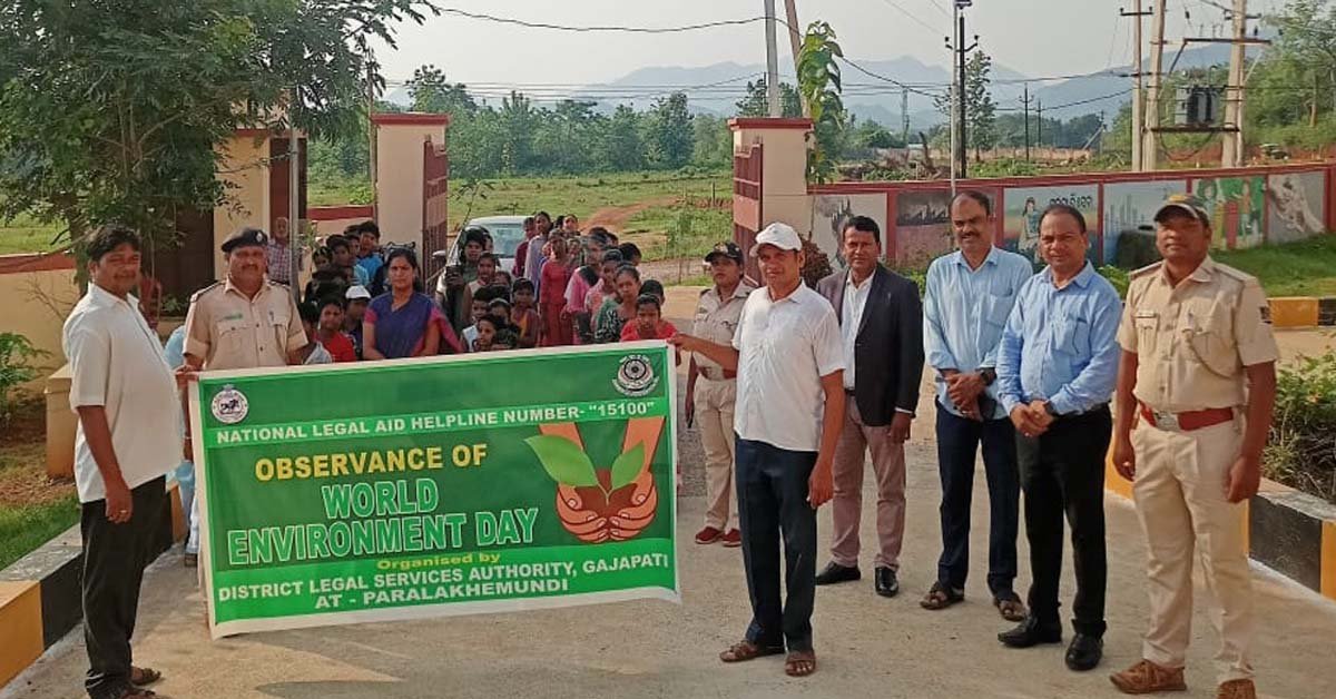 ବିଶ୍ବ ପରିବେଶ ଦିବସରେ ଜିଲ୍ଲା ଆଇନ ସେବା ପ୍ରାଧିକାରଣ ଦ୍ୱାରା ସଚେତନତା କାର୍ଯ୍ୟକ୍ରମ !!!