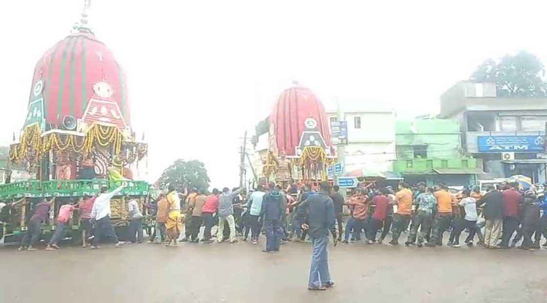 ଶାବର ଶ୍ରୀକ୍ଷେତ୍ର ରେ ଦକ୍ଷିଣ ମୋଡ଼ ହେଲା ତିନିରଥ !!!
